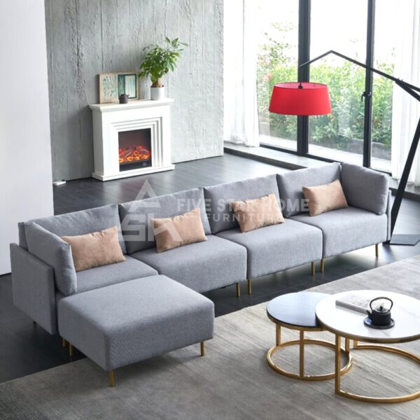 Curved Corner Sectional Sofa