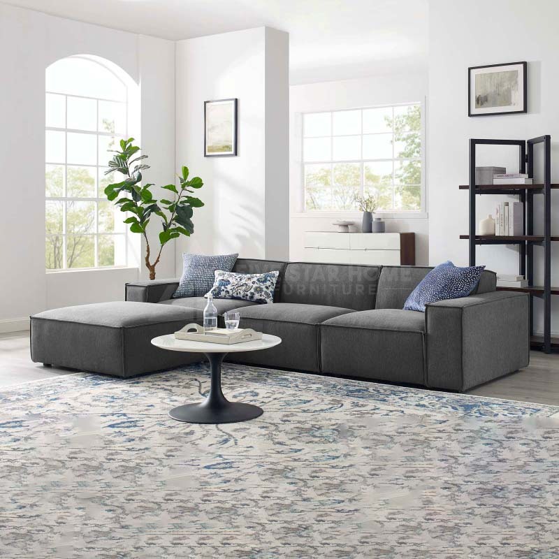 Cloth on sale sectional couch