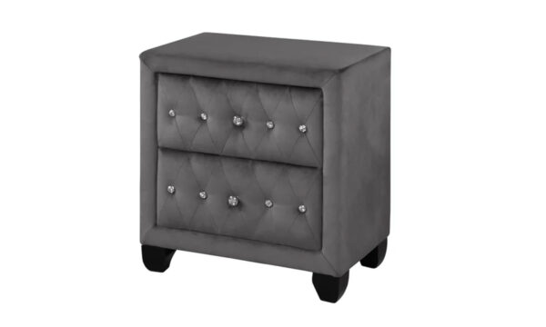 4-Piece Upholstered Bedroom Set in Black 4-Piece Upholstered Bedroom Set in Black