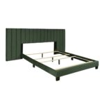 Box Channeled Wall Upholstered Bed