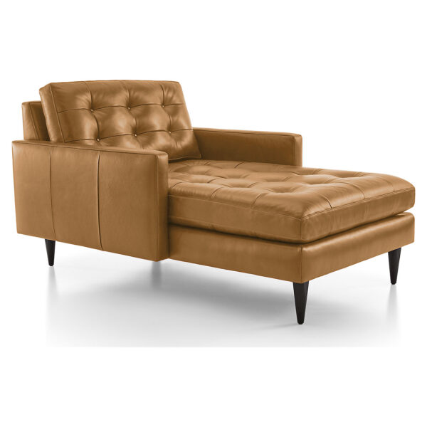 Petrie PVC Midcentury Chaise Lounge chaise lounge