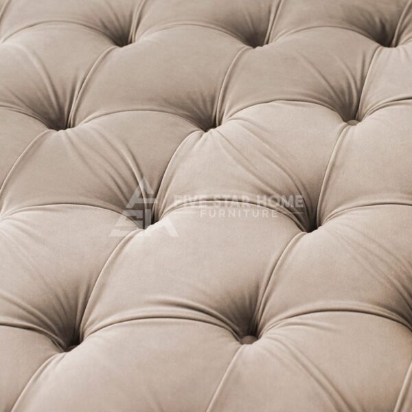 Loveseat in Taupe with Silver Base