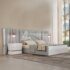 Amaya Velvet Upholstered wall Panel Bed