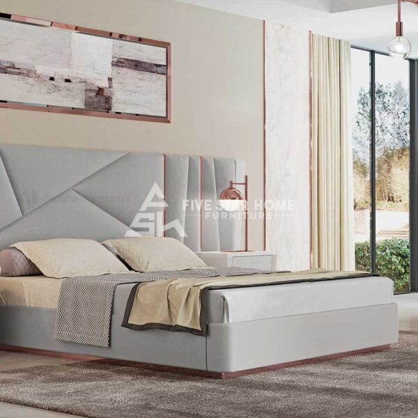 Amaya Velvet Upholstered wall Panel Bed