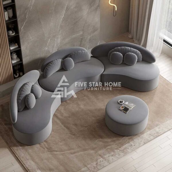 Curved Sectional Modular Sofa