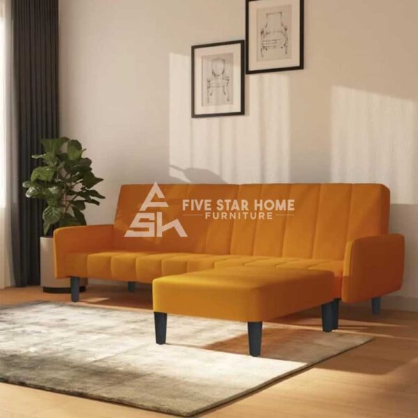 FSH 2-seater sofa with footstool