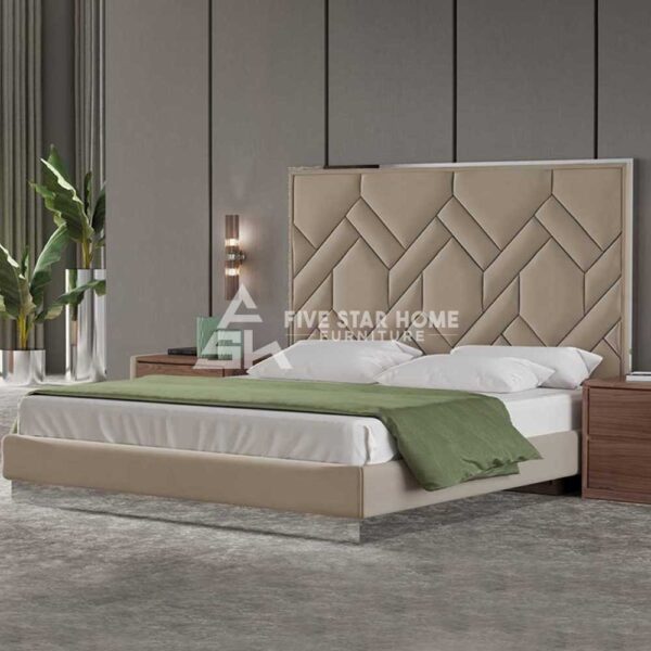 Fsh Mid-Century Modern Upholstered Bed