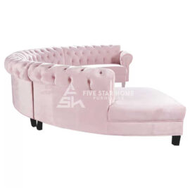 4 Piece curved sectional sofa