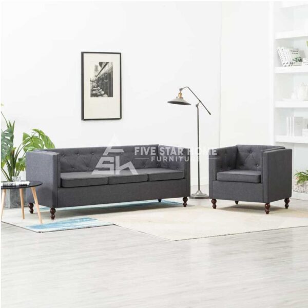 High-End Fixed Straight Sofa Set