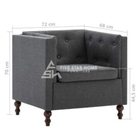 High-End Fixed Straight Sofa Set