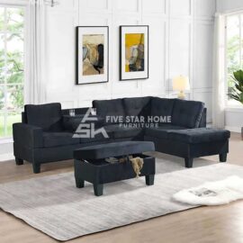 Living Room Sofa With Storage Ottoman