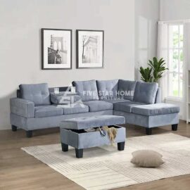 Living Room Sofa With Storage Ottoman