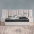 Lotus Upholstered Headboard Bed