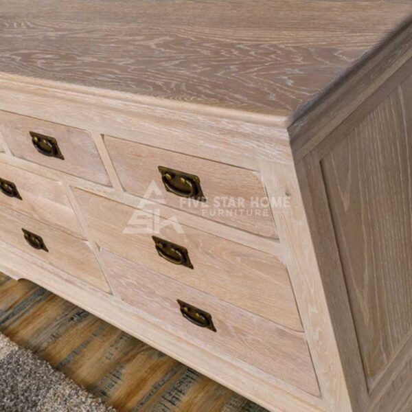 Natural Oak 7-Drawer Chest of Drawers