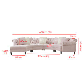 Fsh Curved Sectional Sofa