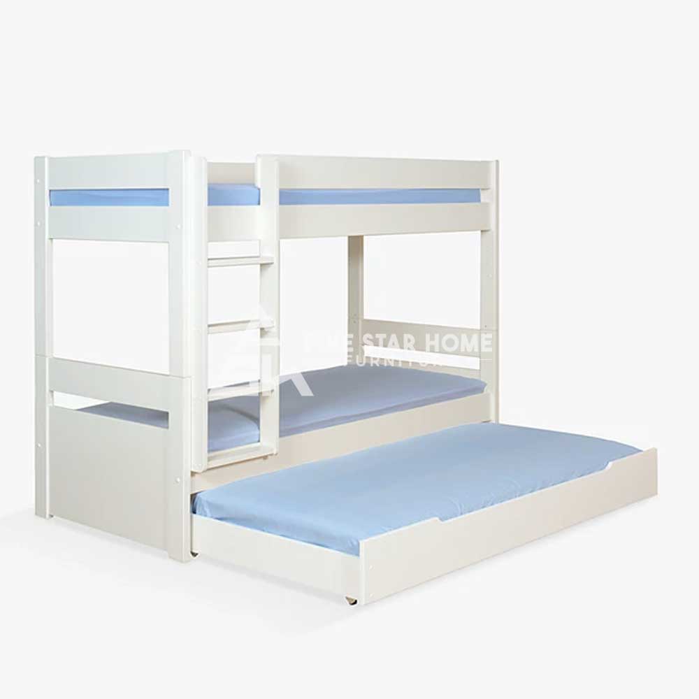 Bunk Bed With Trundle In White