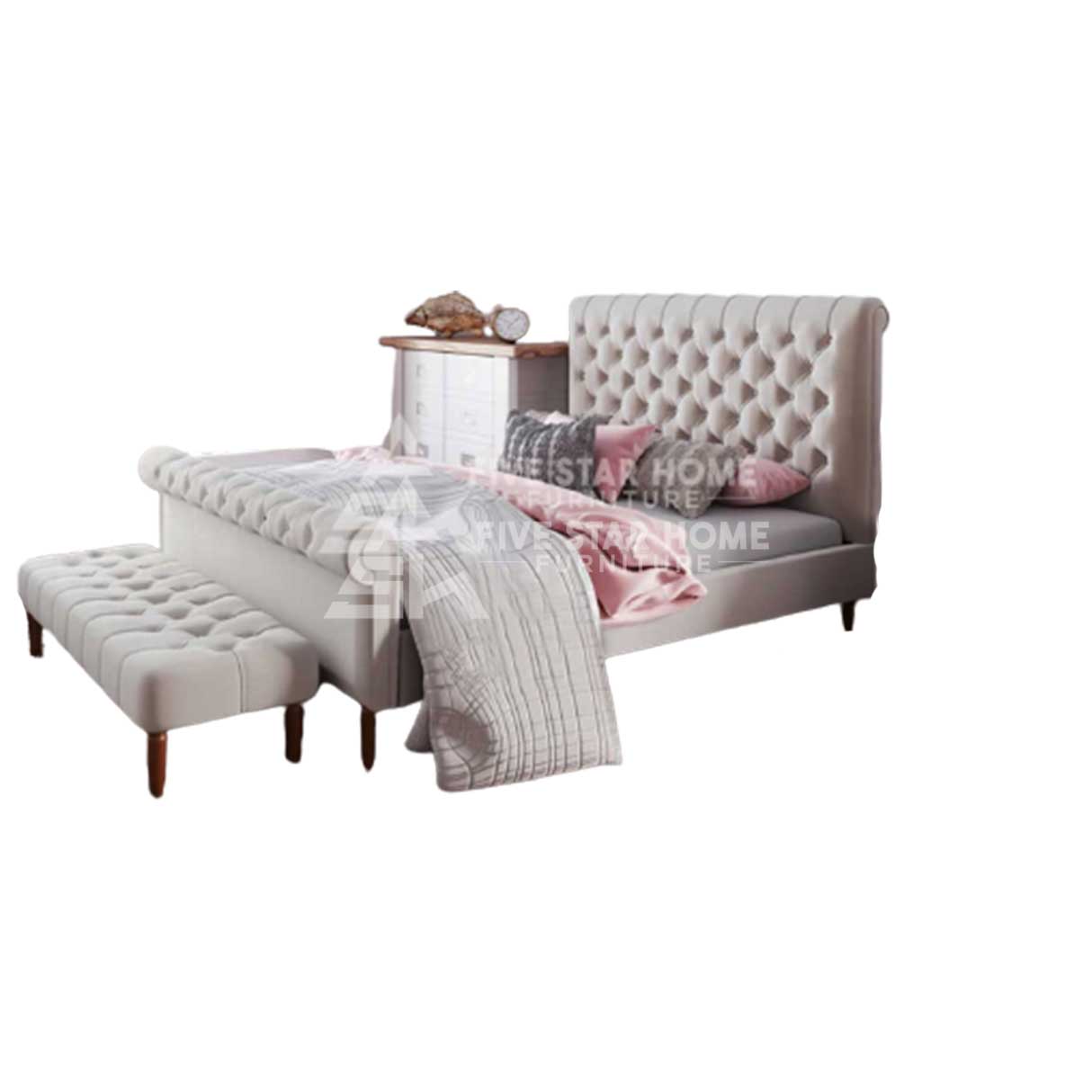 Fsh Chesterfield Sleigh Bed