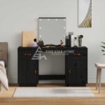 Gray Dressing Table with LED
