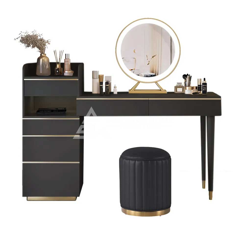 Modern Black Makeup Dressing Table