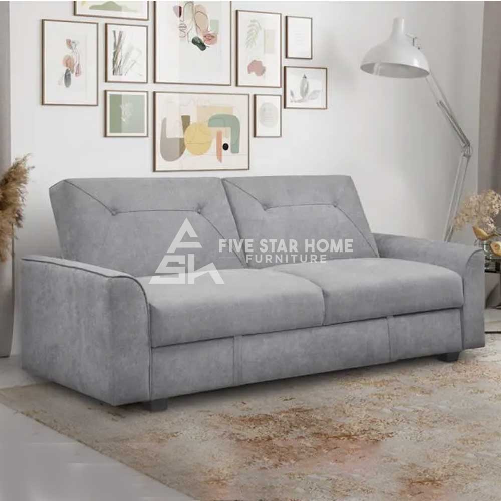 Modern Design 3-Seater Sofa In Light Gray