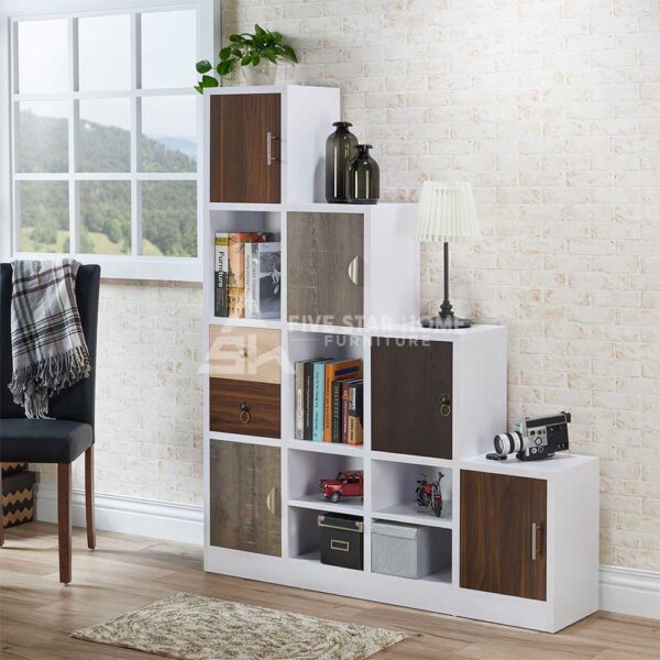 Cube Wall shelf 11 Compartment With Door