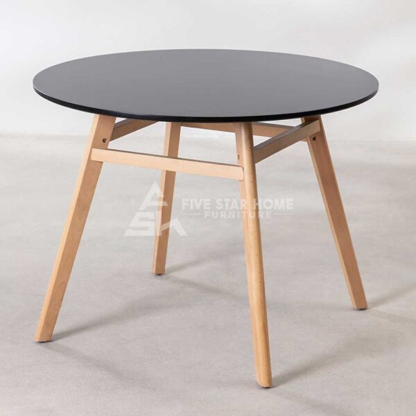 FSH Round MDF & Beech Wood Dining Table