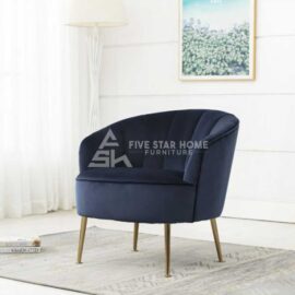 FSH Velvet Upholstered Tub Chair