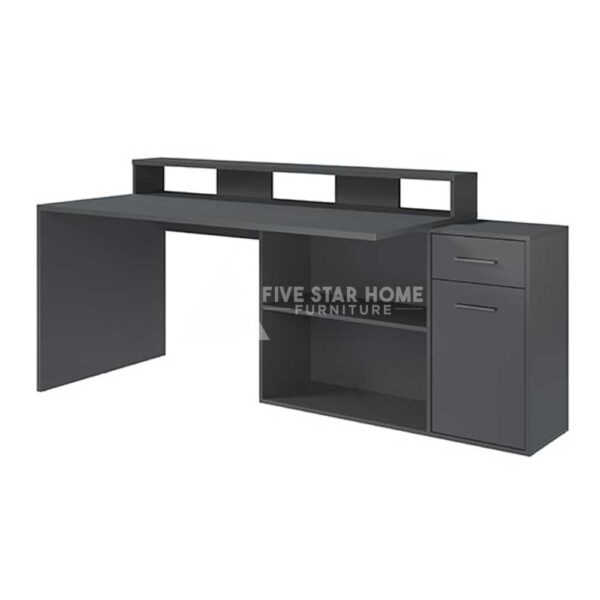 Groton Wooden Gaming Computer Desk With Storage