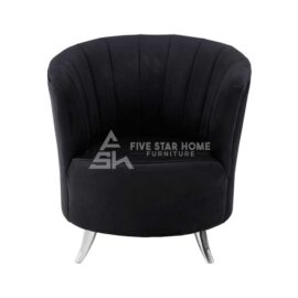 Stylish Velvet Upholstered Accent Chair