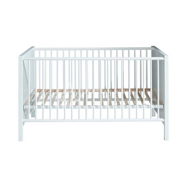 Valdo White Wooden Baby Crib Bed