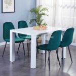 Ainpecca Dining Table Pure White High Gloss Table