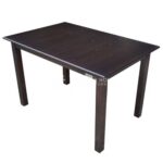Classic Rectangle Dining Table with Solid Beech Legs and MDF Top