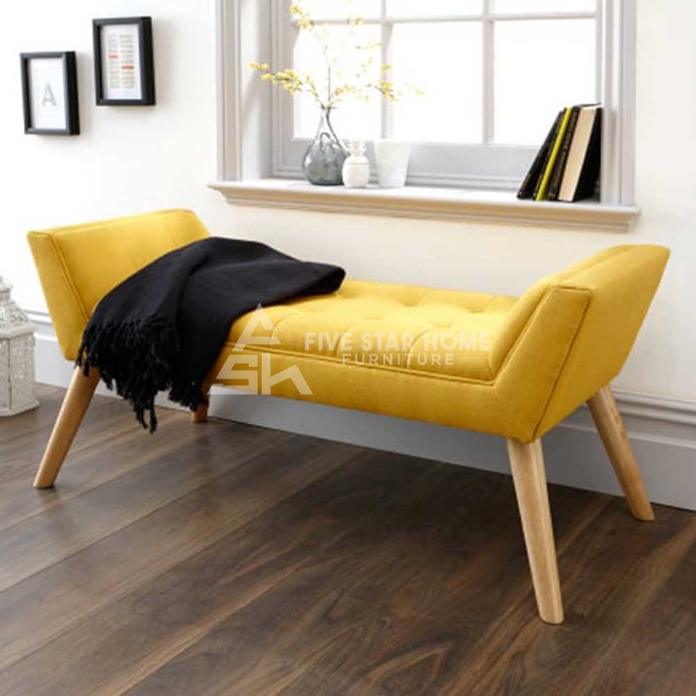 Fabric Upholstered Seat Bench