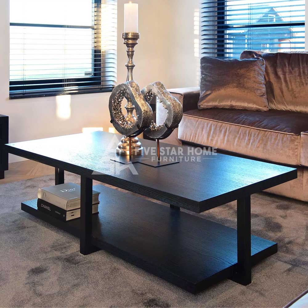 Industrial Chic Center Table In Black