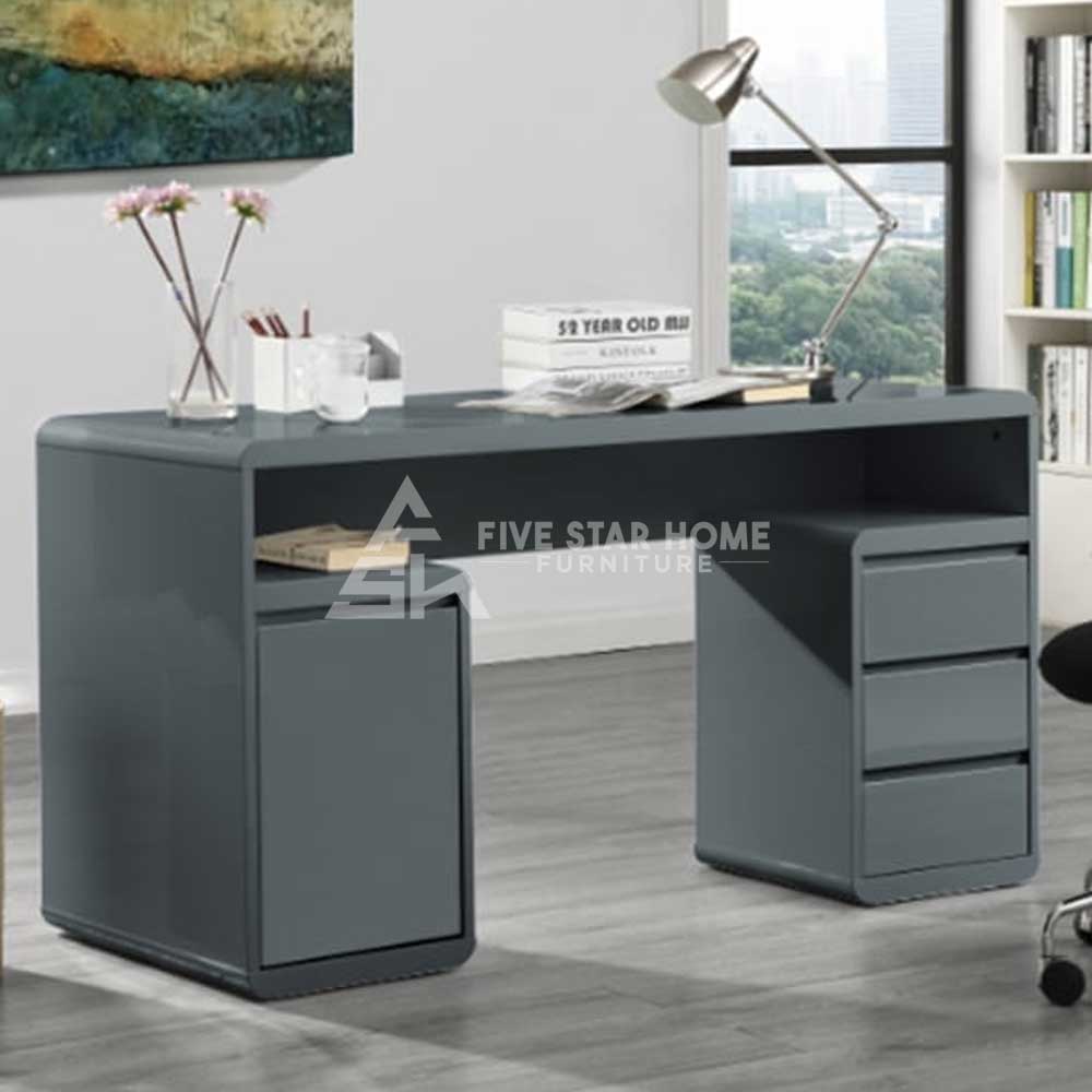 Luxurious Florentine Computer Desk With 1 Door 3 Drawers