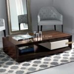 Luxury Dark Brown Coffee Table