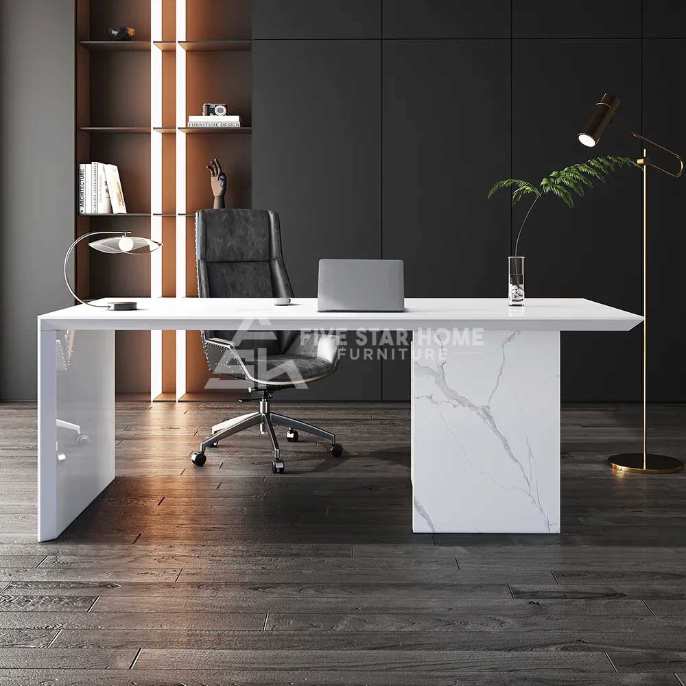 Modern Office Desk With Filing Cabinet