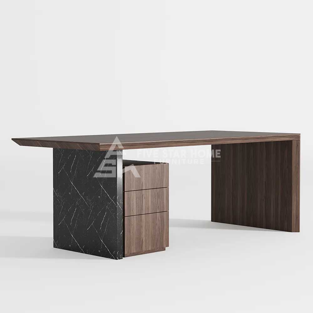 Modern Office Desk With Filing Cabinet