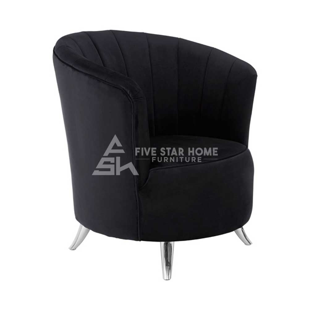 Stylish Velvet Upholstered Accent Chair