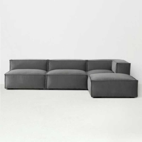 Tufted Round Arms Chaise Lounge