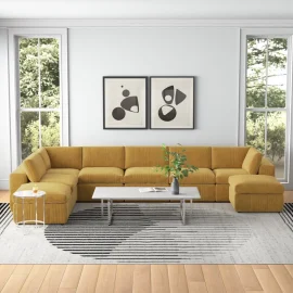Modular U-Shaped Sectional Sofa