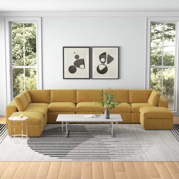 Modular U-Shaped Sectional Sofa