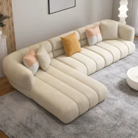 L-Shape Sectional Sofa With Ottoman