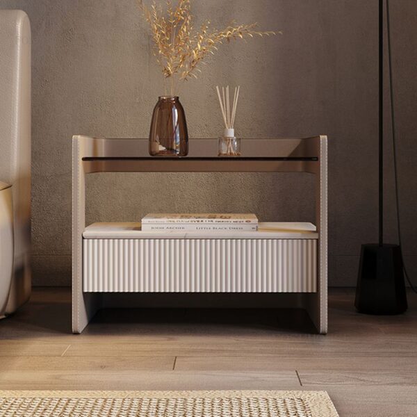 Elegance Tilu Nightstand Bedside Table - Image 3