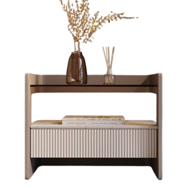 Elegance Tilu Nightstand Bedside Table - Image 2