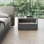 Madilon Gray Nightstand Bedside Table