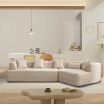 Luccardo 2-Piece Boucle Sectional Sofa