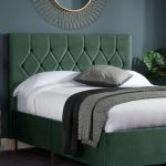Birlea Green Loxley Upholstered Fabric Bed