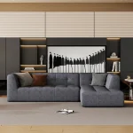 Modern Comfortable L-Shaped Upholstered Sofa