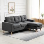 Homcom 3 Seater Corner Sofa